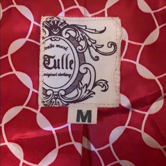 Red women’s pea coat - Picture 5 of 7